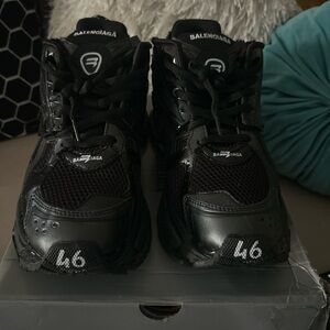 Balenciaga Black Athletic Shoes